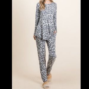 Leopard Lounge Set